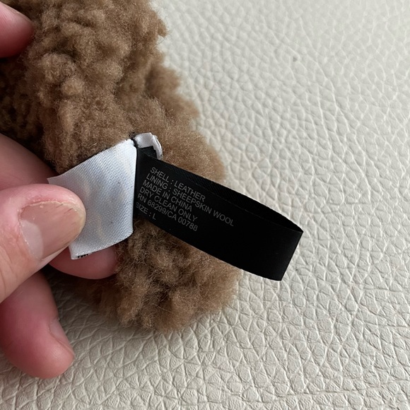 NWOT - Portolano Men’s Sherpa Lined Leather Gloves - Size L - Picture 4 of 5